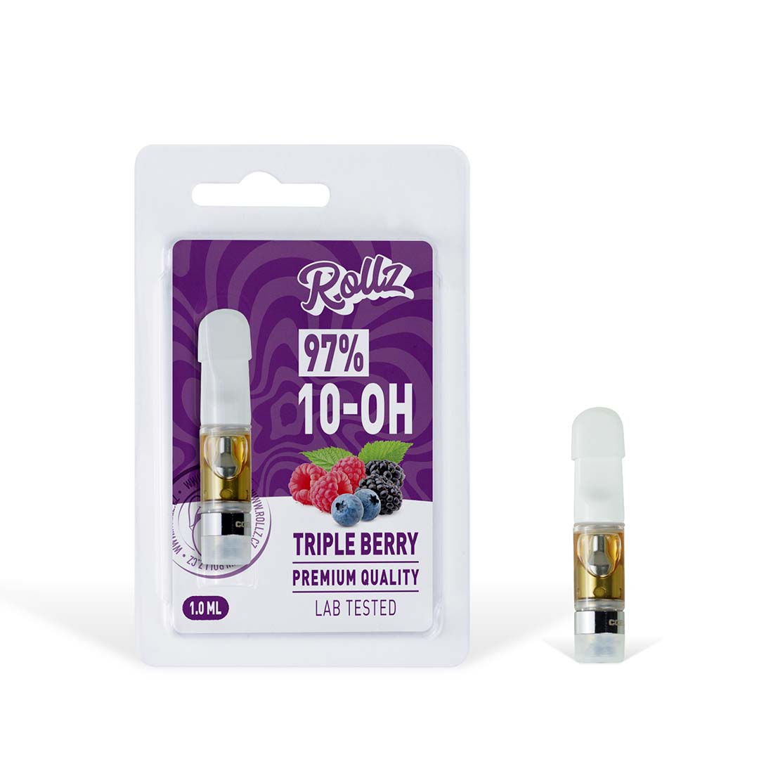 Pack 3 Disposable Cartridges 97% 10-OH 1ml (500 puffs) - Rollz