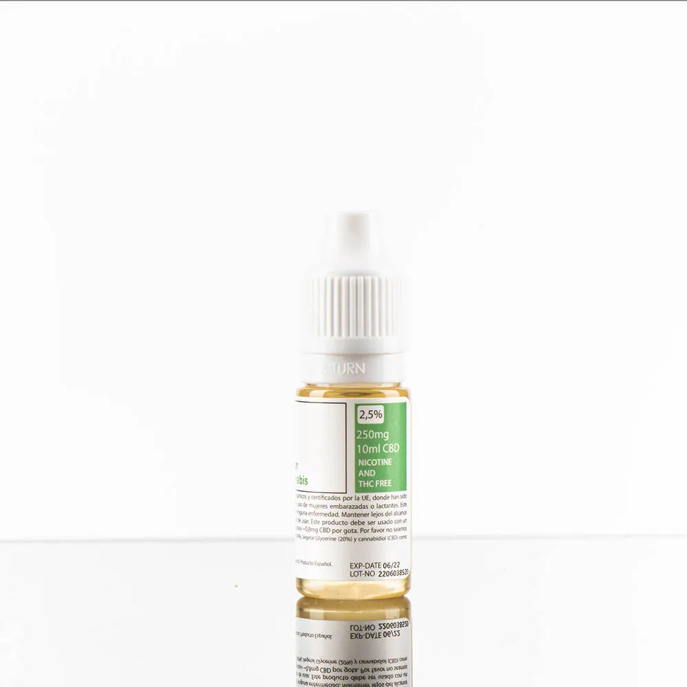 Elíquido KamikaCBD · Sabor Cannabis · 2,5% (250mg) ou 5% (500mg) CBD