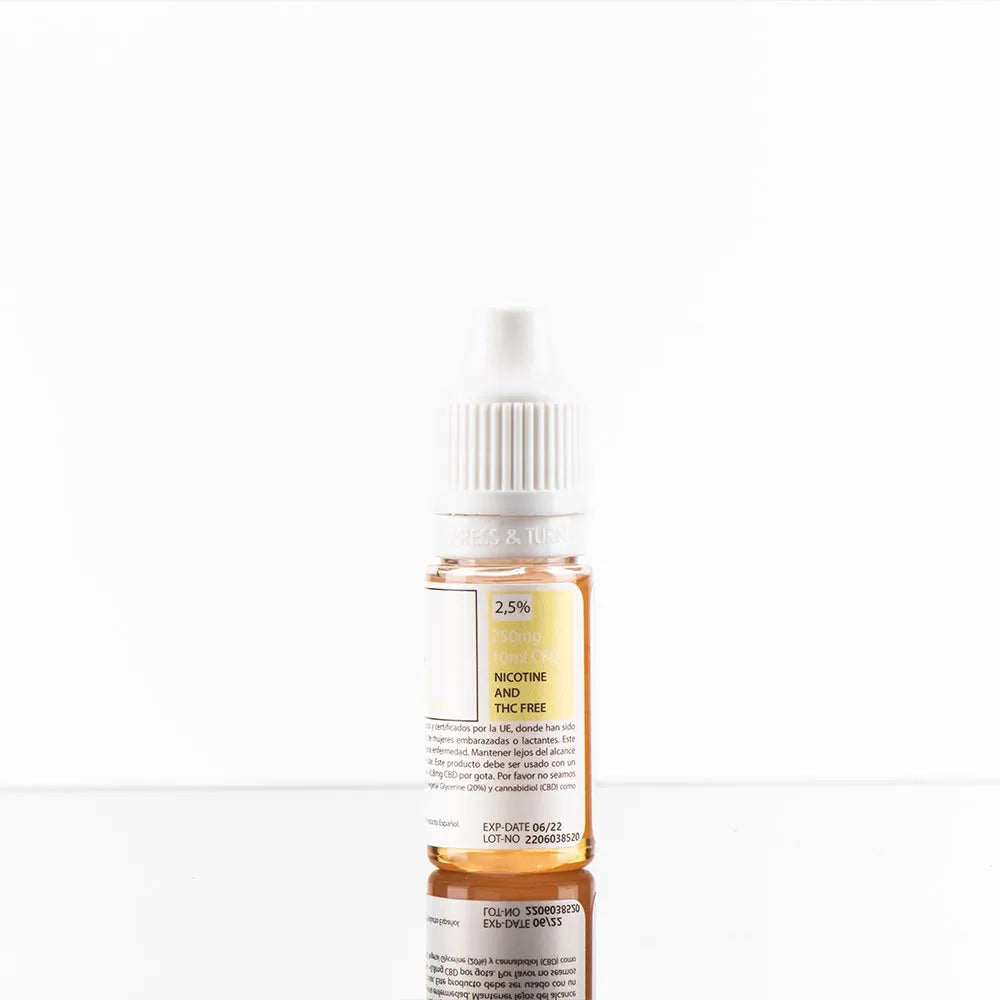 KamikaCBD eliquid · Vainilla Florentina · al 2,5% (250mg) o 5% (500mg) CBD