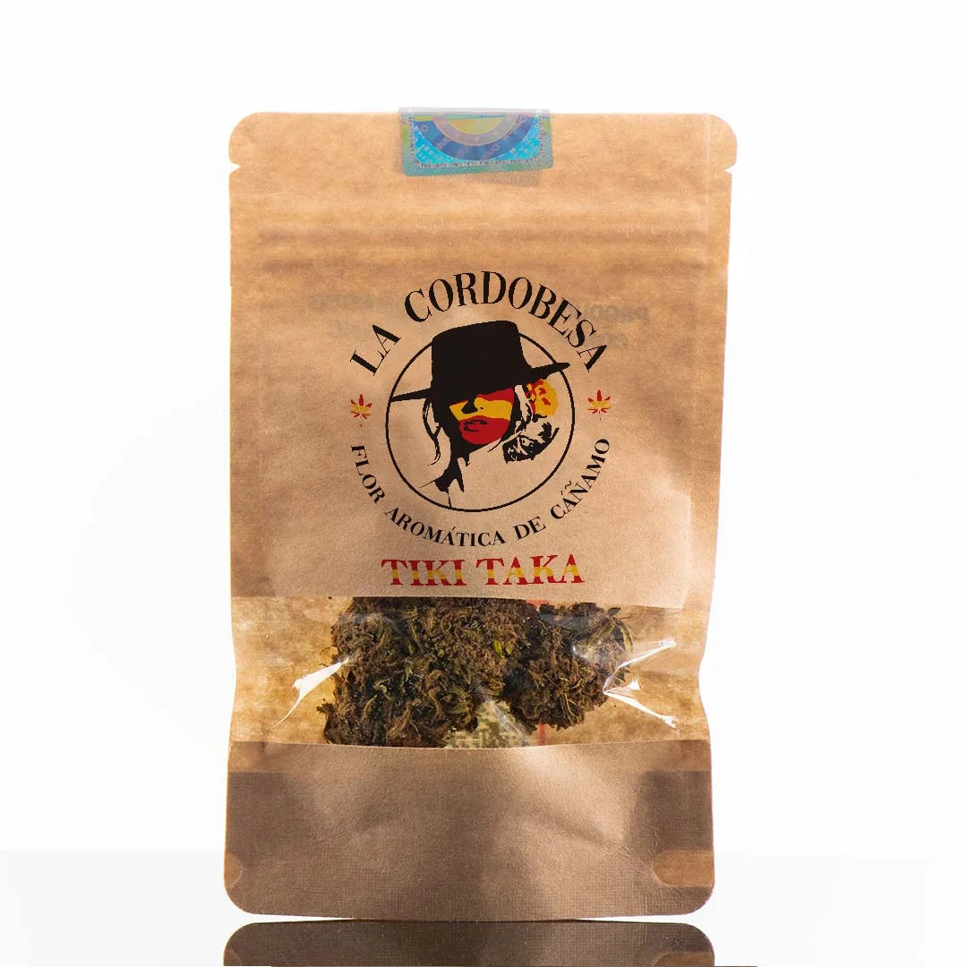 Broto de flor aromática de interior com CBD 9,57% · La Cordobesa Tiki Taka