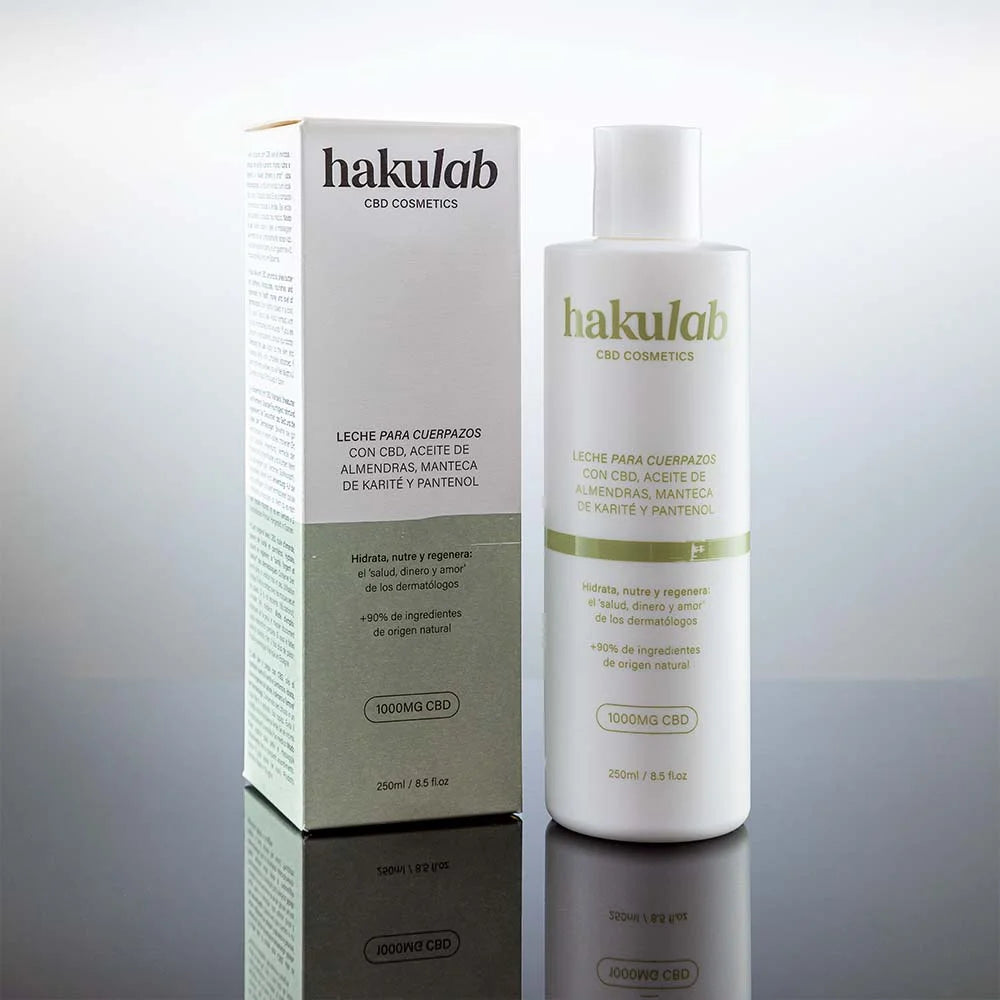 Body Milk with CBD, Almond Oil, Shea Butter and Panthenol - hakuLab CBD Cosmetics