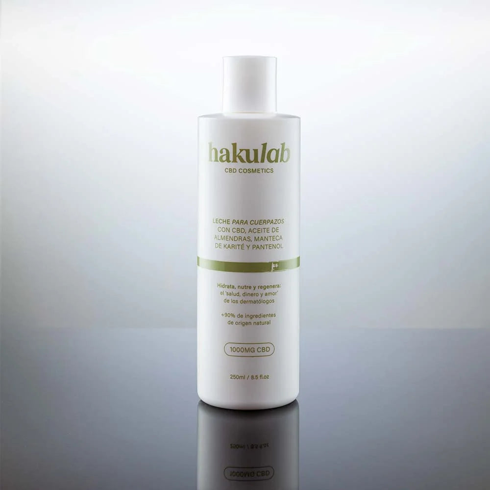 Body Milk with CBD, Almond Oil, Shea Butter and Panthenol - hakuLab CBD Cosmetics