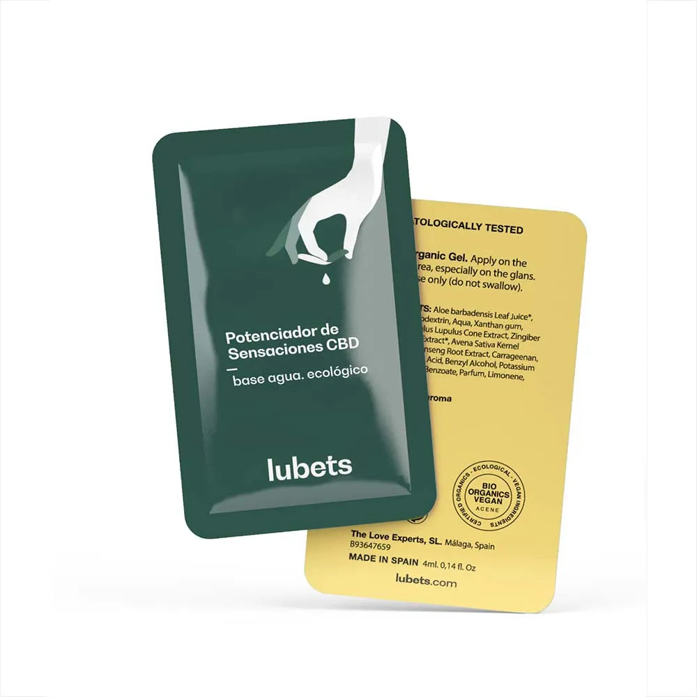 Lubrificante para aumentar as sensações com CBD Lubets (10 unidades)