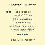 Vapeadores Desechables 6% CBD 2ml · KamikaCBD
