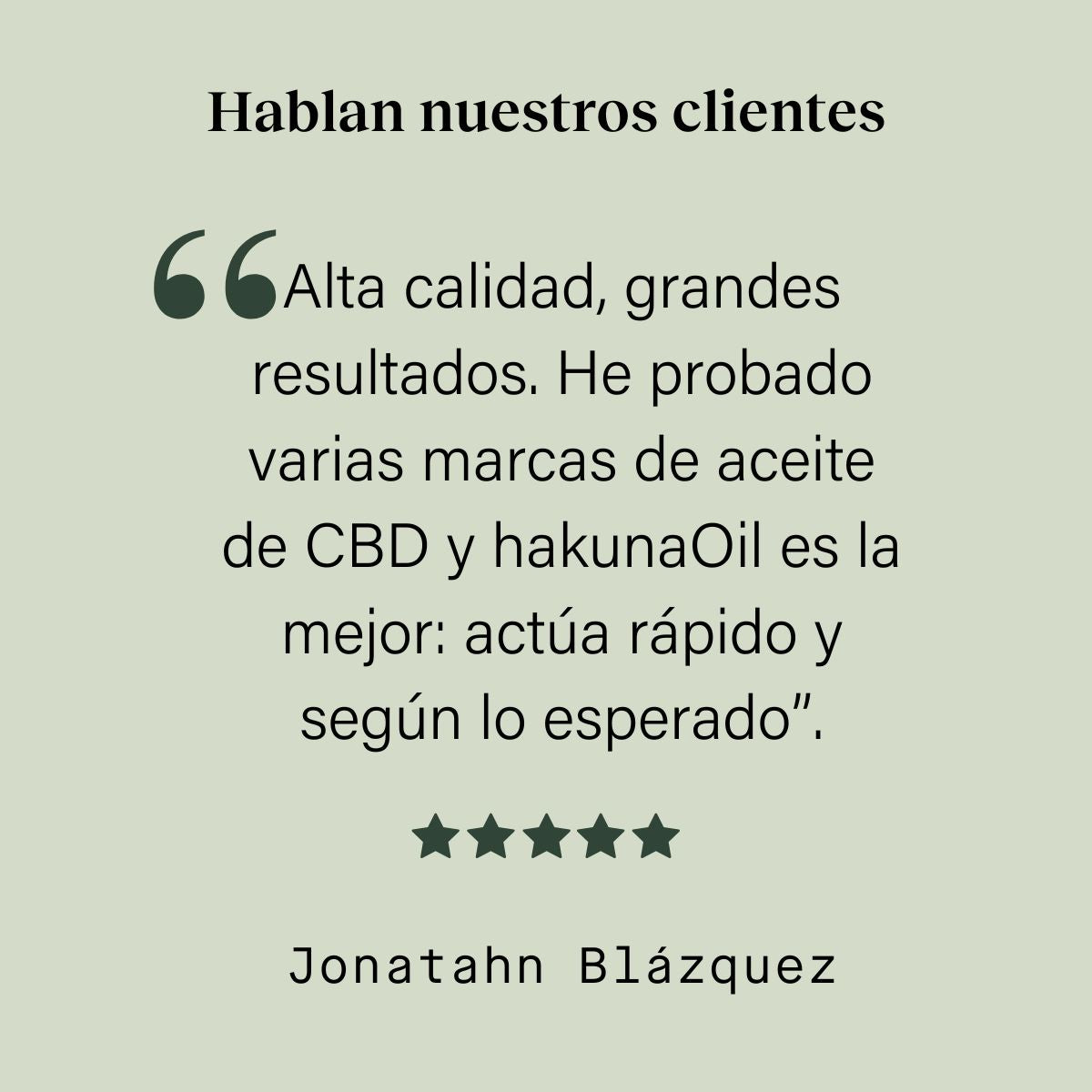 Aceite CBD Premium hakunaOil al 15% Full Spectrum con base MCT
