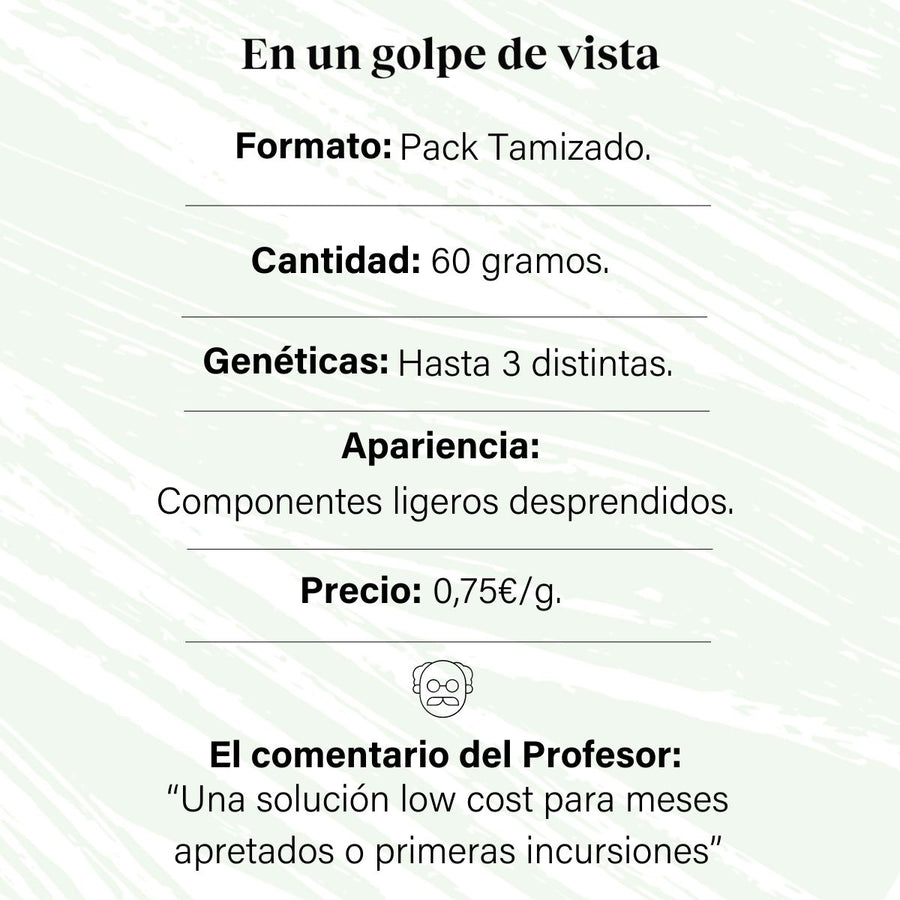 Pack Trío de Tamizados 60g -  Genéticas Variadas