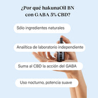 Olio CBD premium al 5% con GABA hakunaOlio Buenas Nochezzz