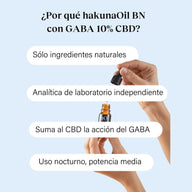 Huile CBD Premium 10% avec GABA hakunaOil Good Nightzzz