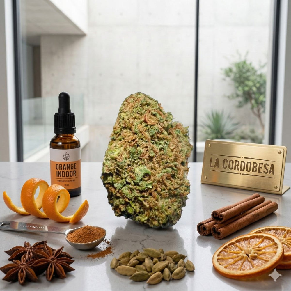Cogollos Pequeños de Flor Aromática de CBD al 11,52% - La Cordobesa Orange Indoor