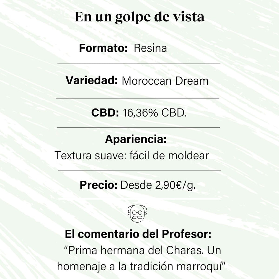 Moroccan Dream CBD Hash with 16.36% CBD - La Cordobesa Hash