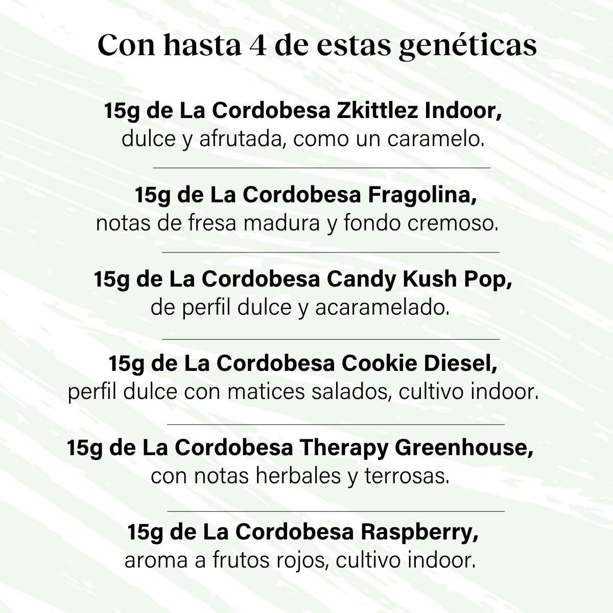 Confezione 60g Piccole gemme Assaggia tutto - Varietà genetica