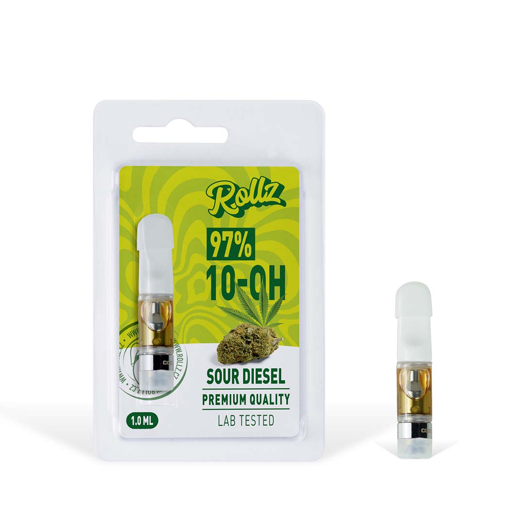 Pack 5 Disposable Cartridges 97% 10-OH 1ml (500 puffs) - Rollz