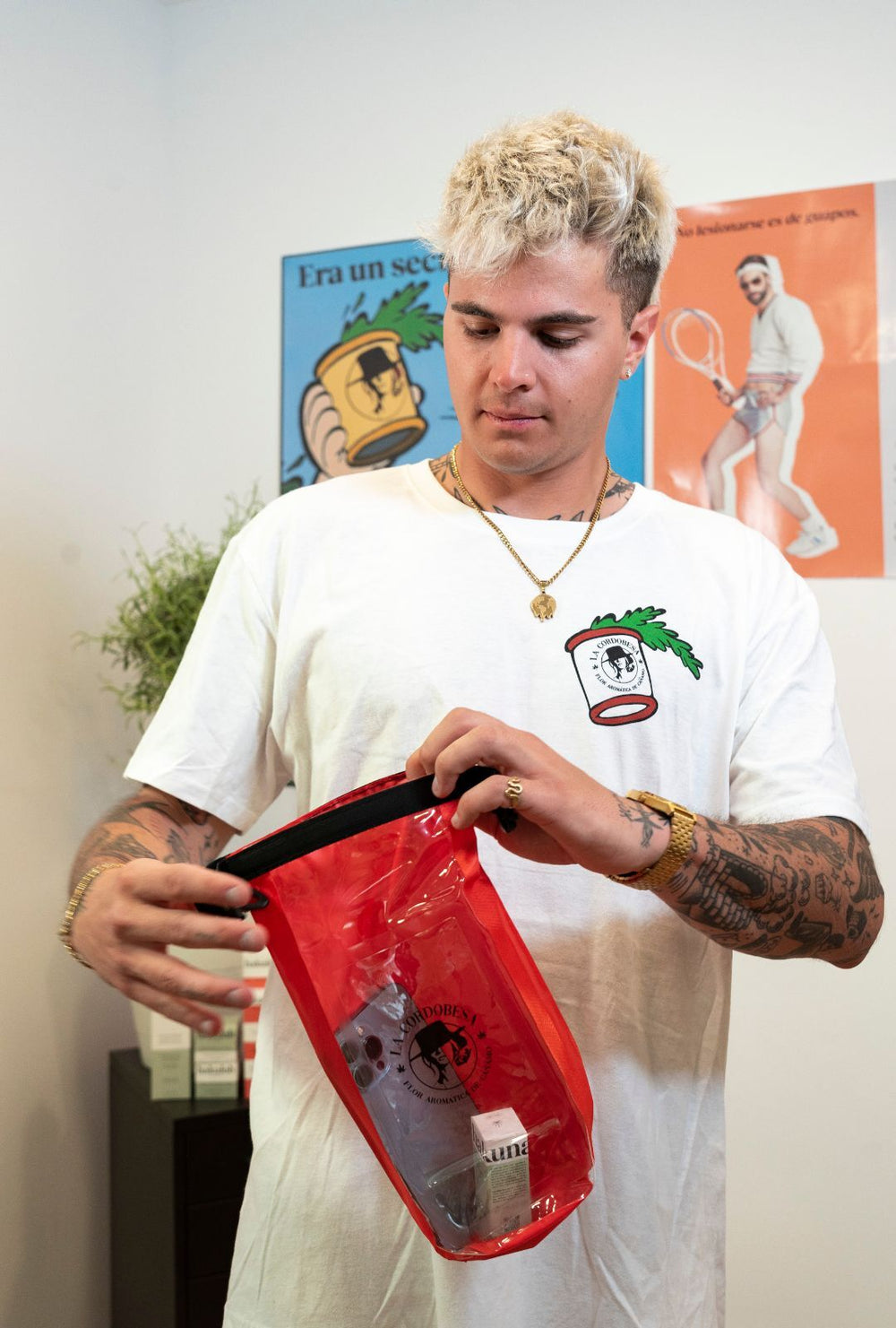 ProfesorCBD Saco impermeável + Correia de óculos náutica