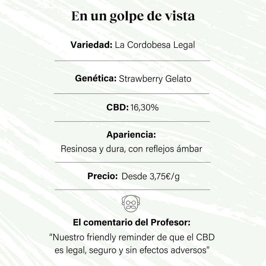 CBD Aromatic Flower Bud at 16.30% La Cordobesa Legal CL13