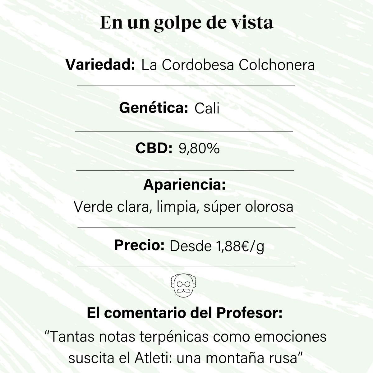 CBD Aromatische Blütenknospe 4,23% La Cordobesa Colchonera