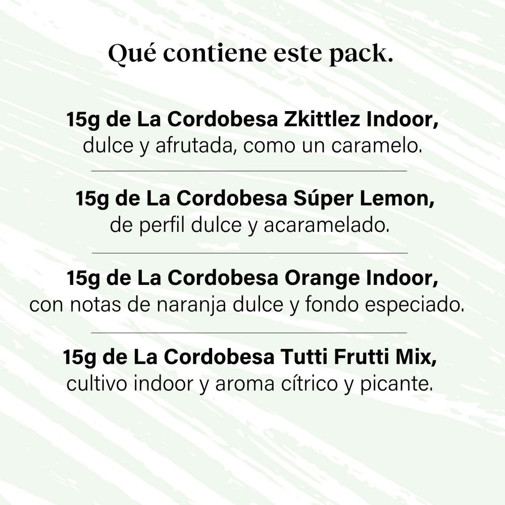 Pack 60g Cogollos Pequeños Pruébalo Todo - Genéticas Variadas