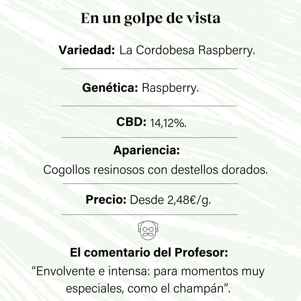 7% CBD Flor em botão aromático · La Cordobesa Navideña California Haze