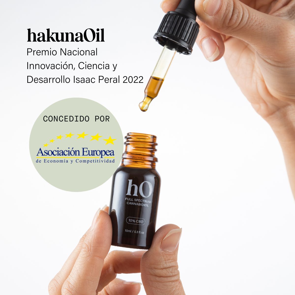 hakunaOil Premium CBD Oil 10% Full Spectrum with MCT base