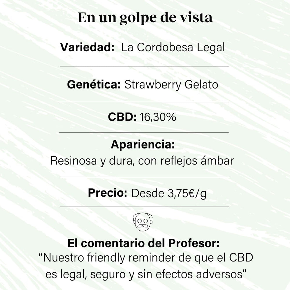 Botão de flor aromático CBD a 16,30% · La Cordobesa Legal · CL13