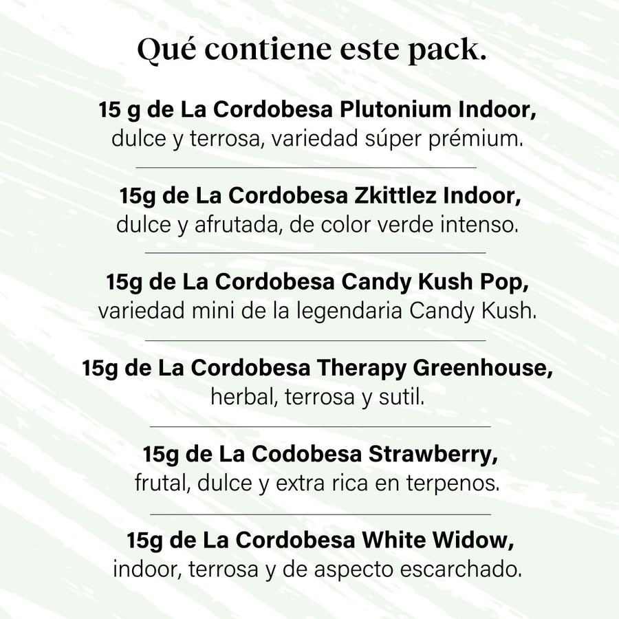 Pack 90g Small Buds Variety Genetics - Try Everything Plus