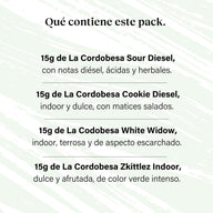 Pack 60g Cogollos Pequeños Pruébalo Todo - Genéticas Variadas