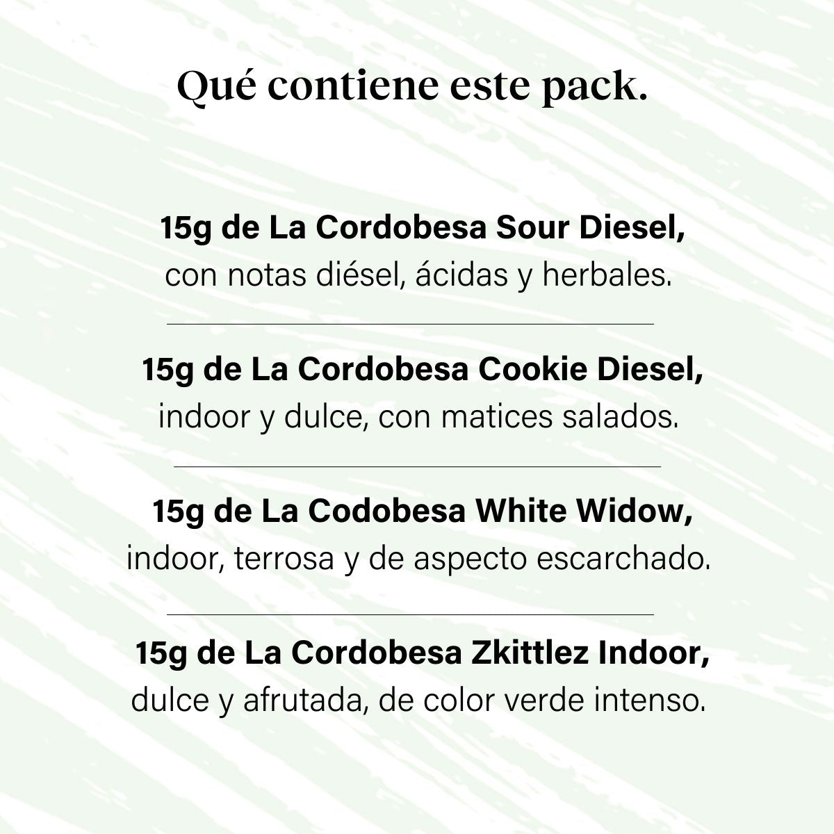 Pack 60g Cogollos Pequeños Pruébalo Todo - Genéticas Variadas