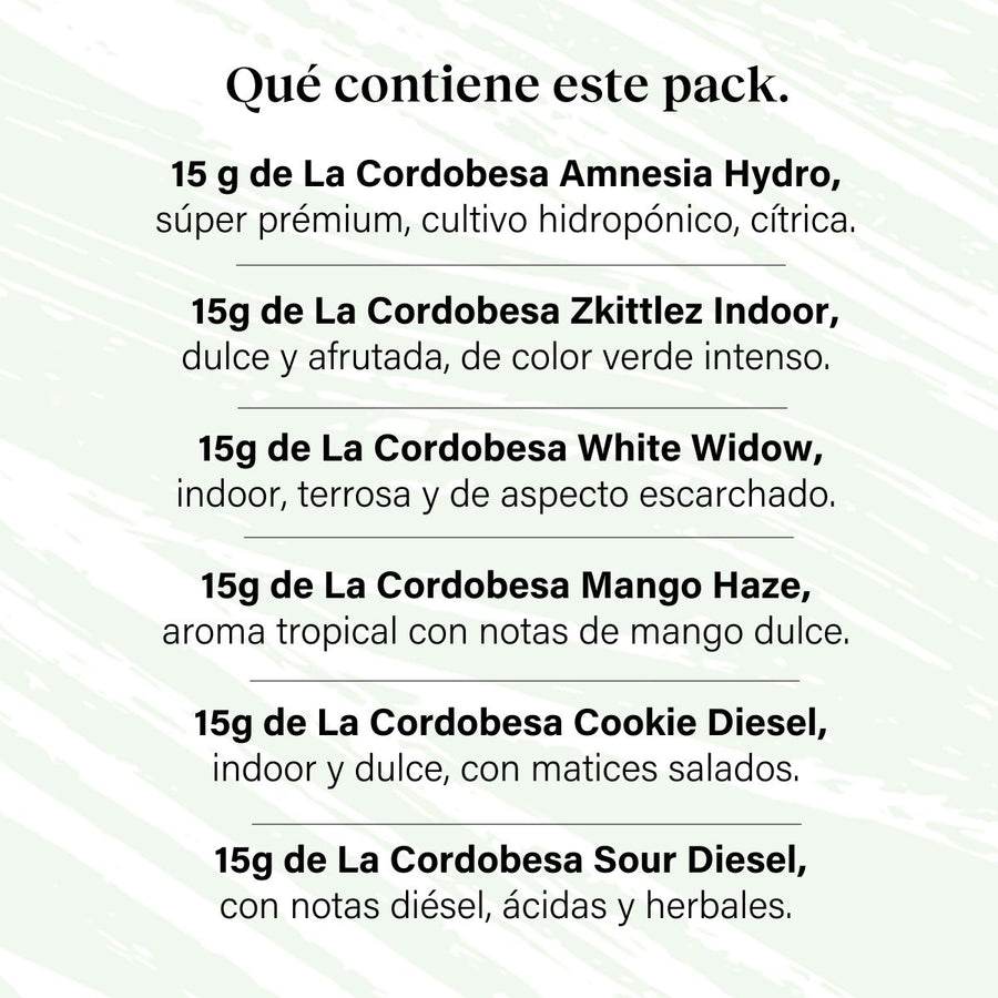 Pack 90g Small Buds Variété Génétique - Essayez tout plus