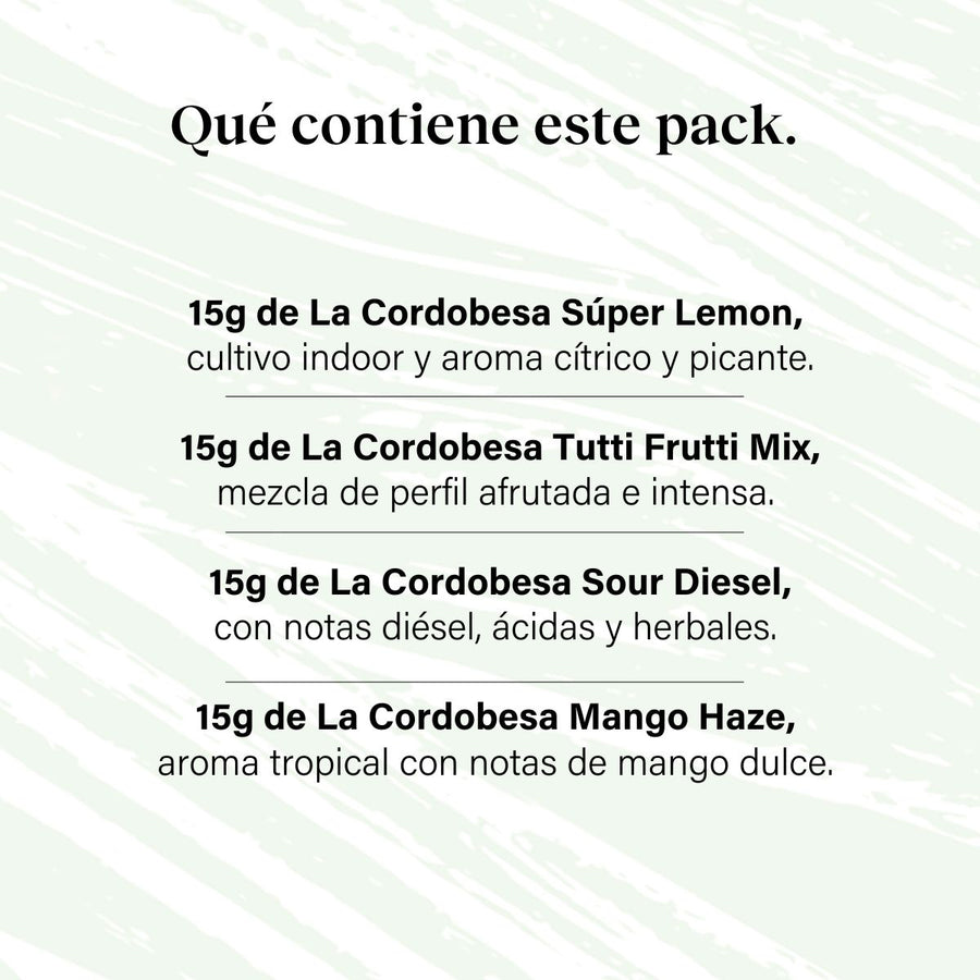 Pack 60g Cogollos Pequeños Pruébalo Todo - Genéticas Variadas