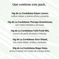 Pack 90g Cogollos Pequeños Genéticas Variadas - Pruébalo Todo Plus