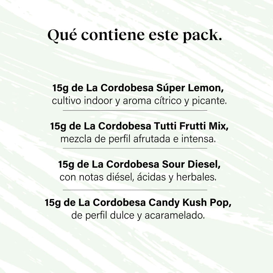 Pack 60g Cogollos Pequeños Pruébalo Todo - Genéticas Variadas