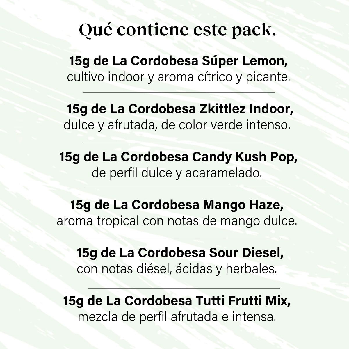 Pack 90g Cogollos Pequeños Genéticas Variadas - Pruébalo Todo Plus