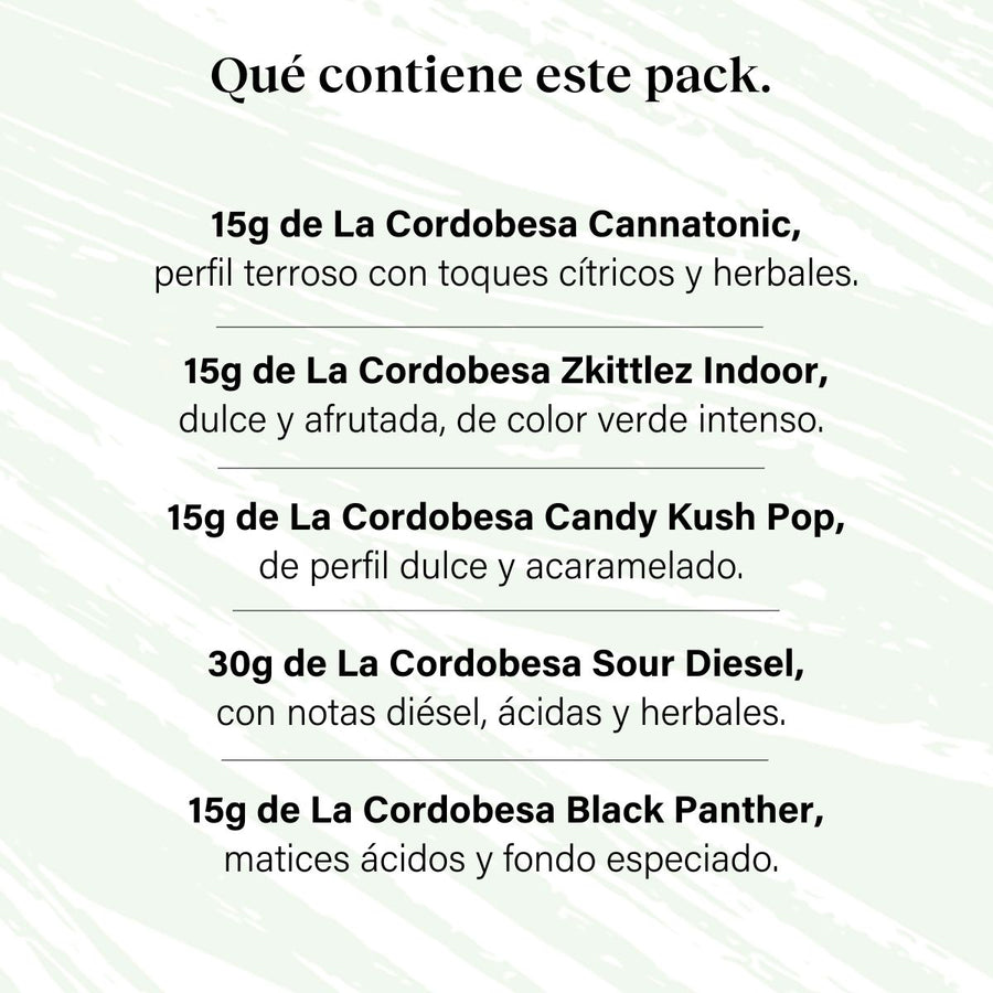 Pack 90g Cogollos Pequeños Genéticas Variadas - Pruébalo Todo Plus