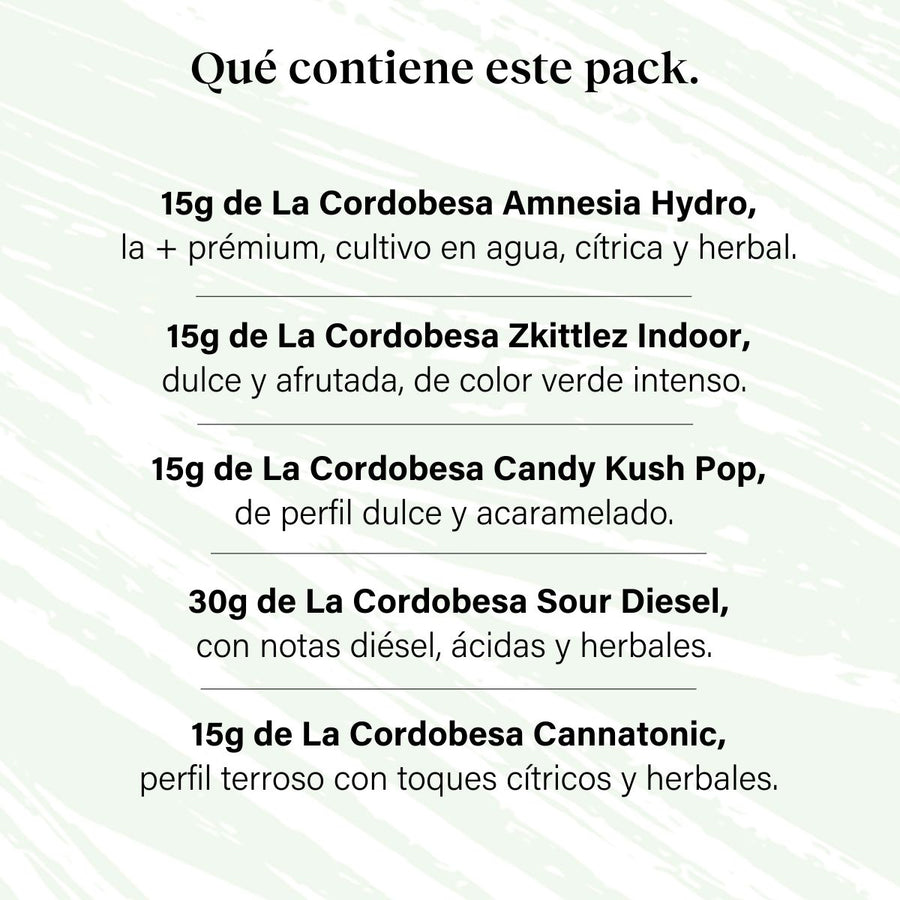 Pack 90g Cogollos Pequeños Genéticas Variadas Prémium - Pruébalo Todo Hydroponic Tamaño Superior