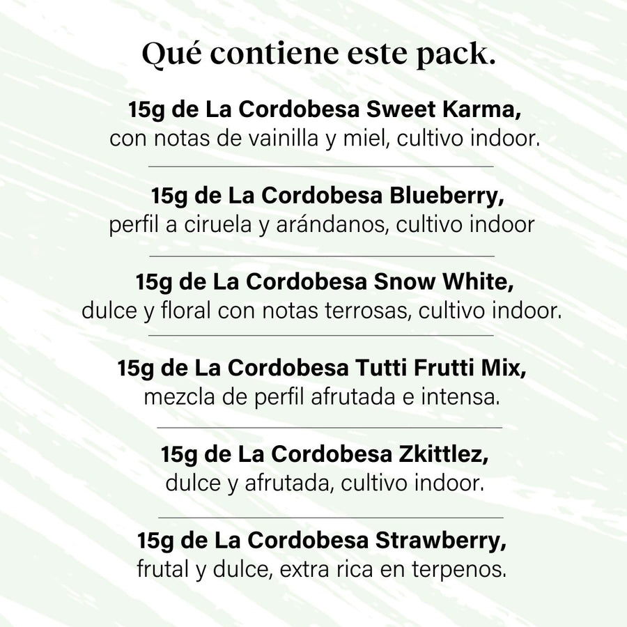 Pack 90g Cogollos Pequeños Genéticas Variadas - Pruébalo Todo Plus