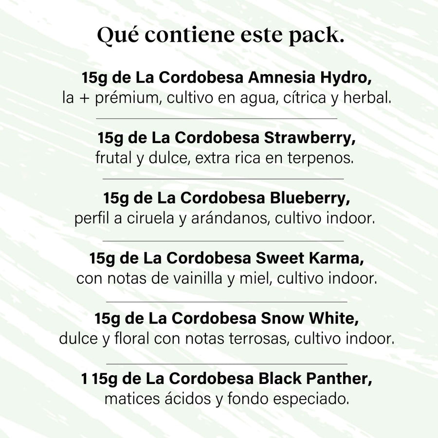 Pack 90g Cogollos Pequeños Genéticas Variadas Prémium - Pruébalo Todo Hydroponic Tamaño Superior