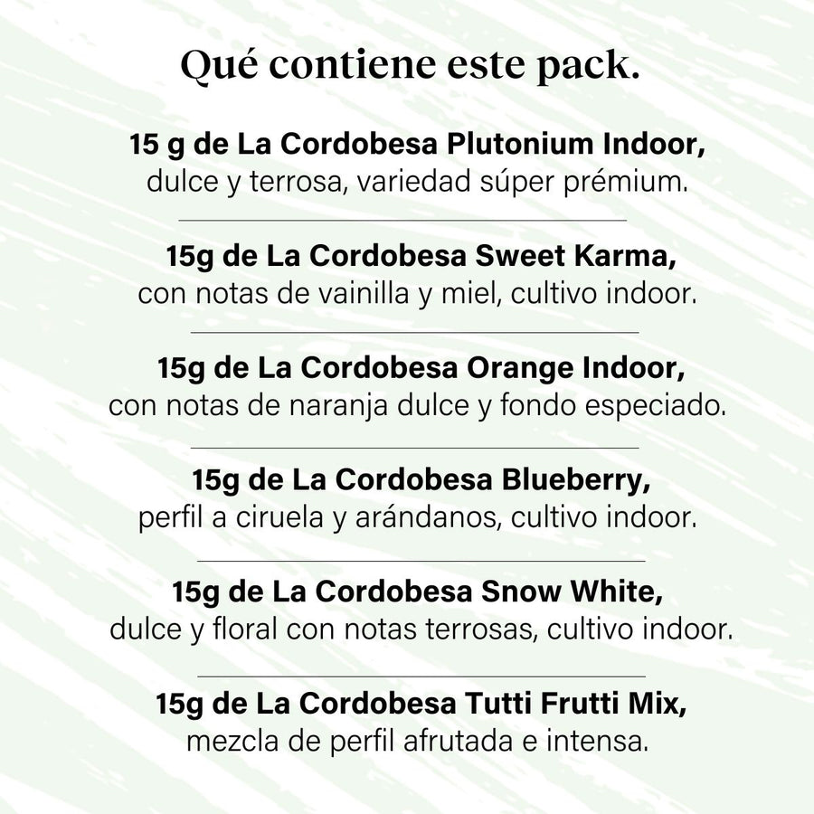 Pack 90g Cogollos Pequeños Genéticas Variadas Prémium - Verde Súper Verde