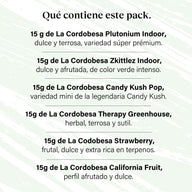 Pack 90g Cogollos Pequeños Genéticas Variadas Prémium - Verde Súper Verde