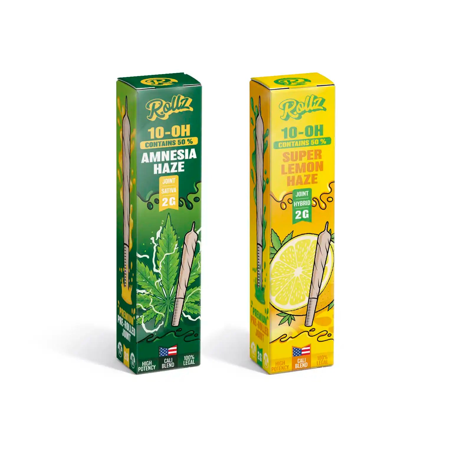 Pack 2 Pre-Roll de Cáñamo 2g de 10-OH al 50% - Rollz