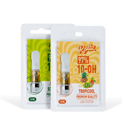 Pack 2 Cartuchos Desechables 97% 10-OH 1ml (500 caladas) - Rollz