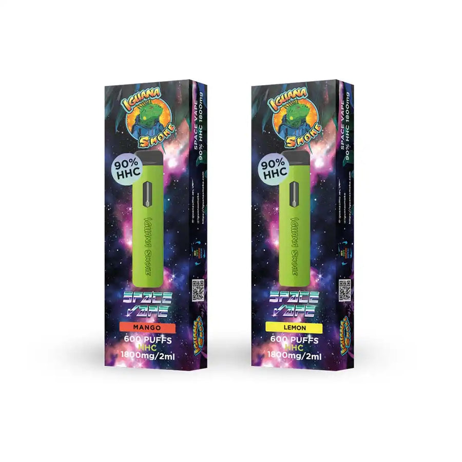 Pack 2 Vapeadores Desechables de HHC al 90% 2ml (600 caladas) - Space Vape