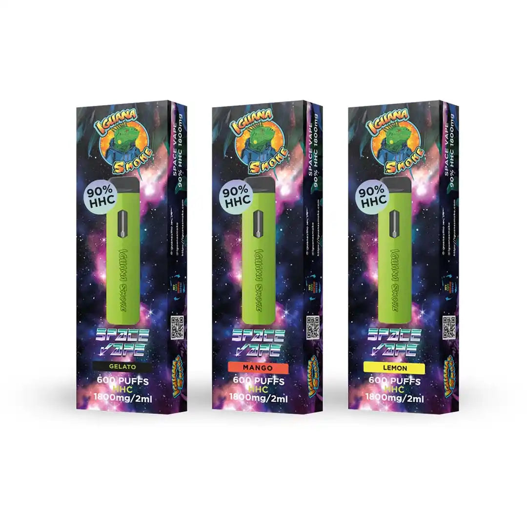 Pack 3 Vapeadores Desechables de HHC al 90% 2ml (600 caladas) - Space Vape