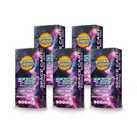 Pack 5 cartuchos desechables de HHC al 90% 1ml (300 caladas) - Space Cart Iguana Smoke