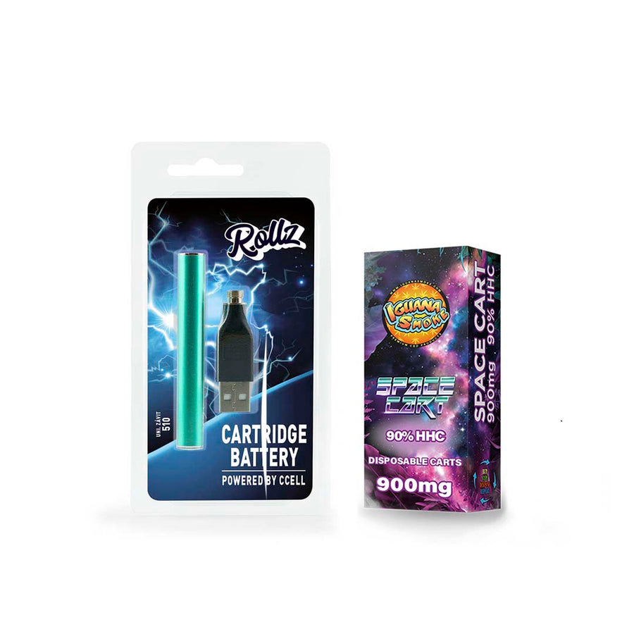 Kit Batería Aporex + Cartucho de HHC 90% 1ml (300 caladas) Iguana Smoke