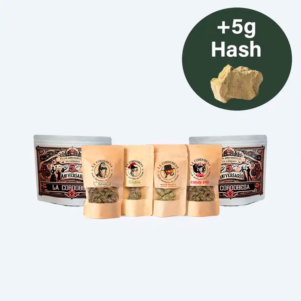 Pack 90g Cogollos Pequeños + 5g Hash - Combo 95g Flor Variada y Resina