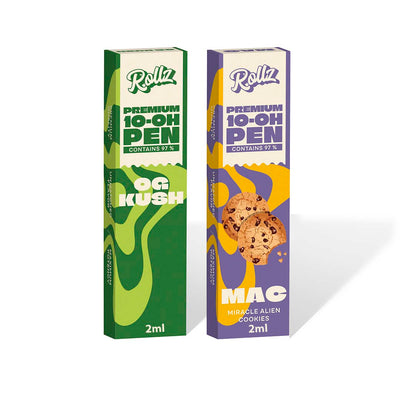 Pack 2 Vapeadores Desechables 97% 10-OH 2ml (1.000 caladas) - Rollz