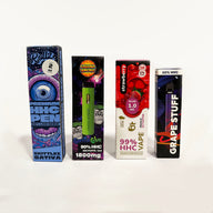 Pack 4 Einweg HHC Vapes bis zu 98% HHC 1 & 2ml - Rollz, Aporex, Iguana Smoke & Freigeist