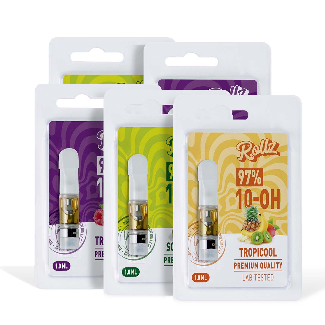 Pack 5 Disposable Cartridges 97% 10-OH 1ml (500 puffs) - Rollz