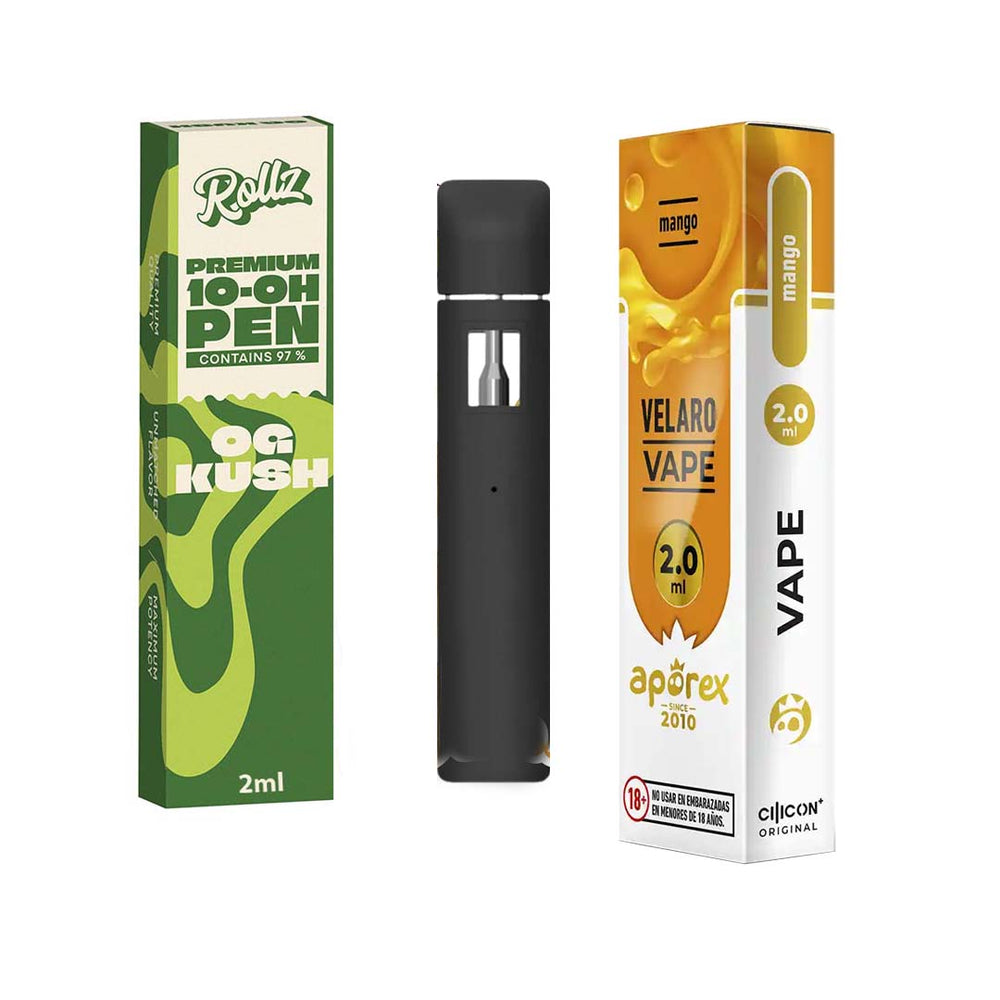 Pack 3 Vapeadores Desechables Pruébalo Todo 2ml - Aporex, Rollz y Balloon