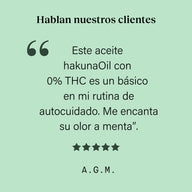 hakunaOil Olio di CBD Premium 10% isolato al gusto di menta piperita con base MCT