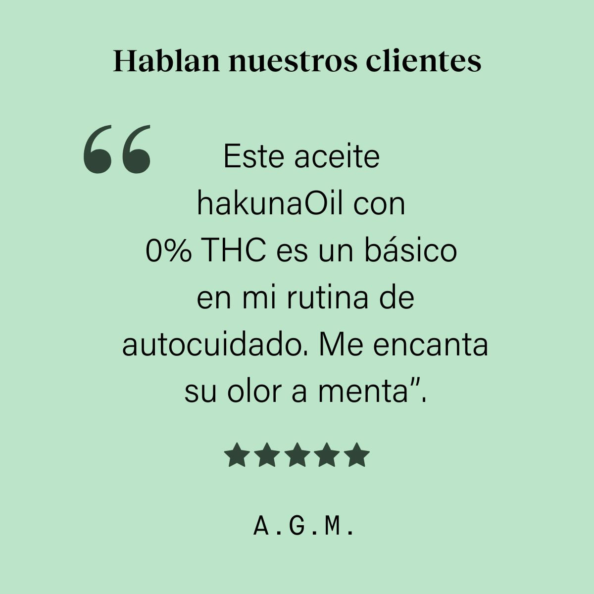 hakunaOil Olio di CBD Premium 10% isolato al gusto di menta piperita con base MCT